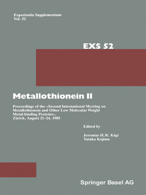 cover image of Metallothionein II